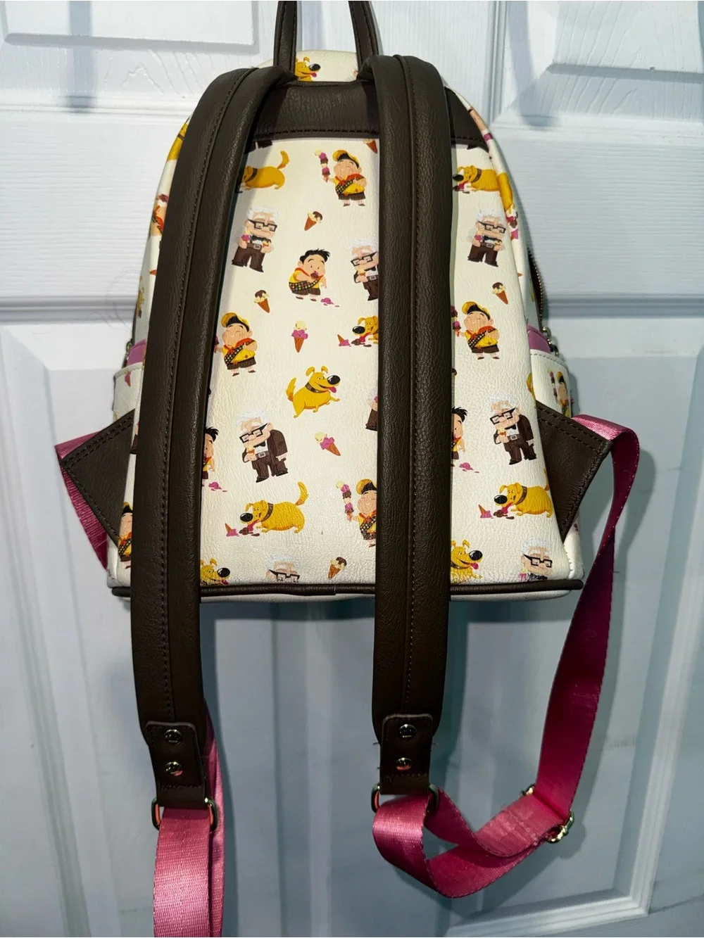 Up loungefly Mini Backpack - Cream & Pink